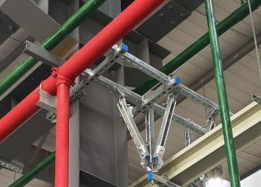 海港该抗震支架的整体式支吊架结构协调性好